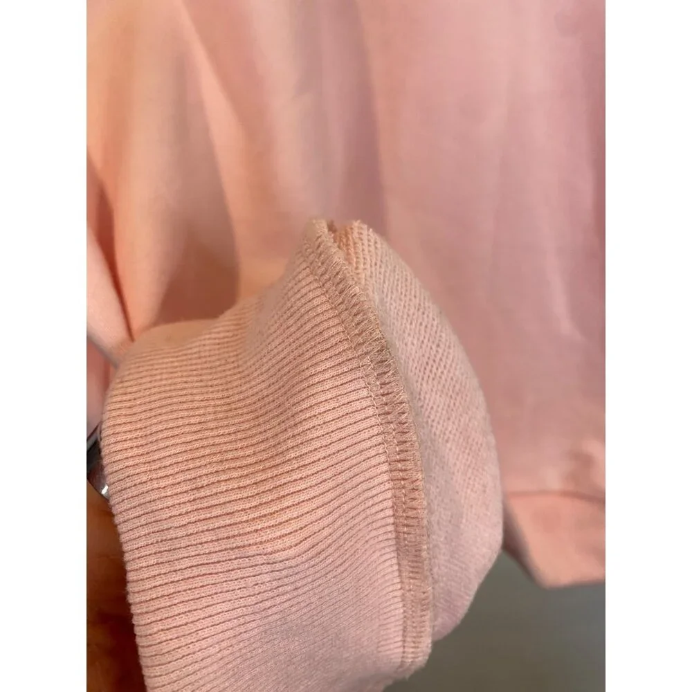 Queen of Sparkles Women's Christmas Light Necklace Sweatshirt Pink Size Medium - Picture 9 of 10